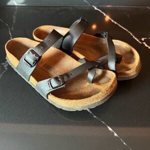 Birkenstock Women’s Black Leather Sandals – US 9.5–10 / EU 40 (265)